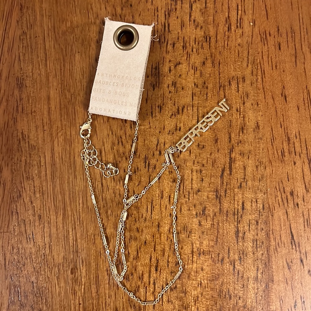 NWT Anthro BE PRESENT Pendant Necklace - Picture 4 of 4
